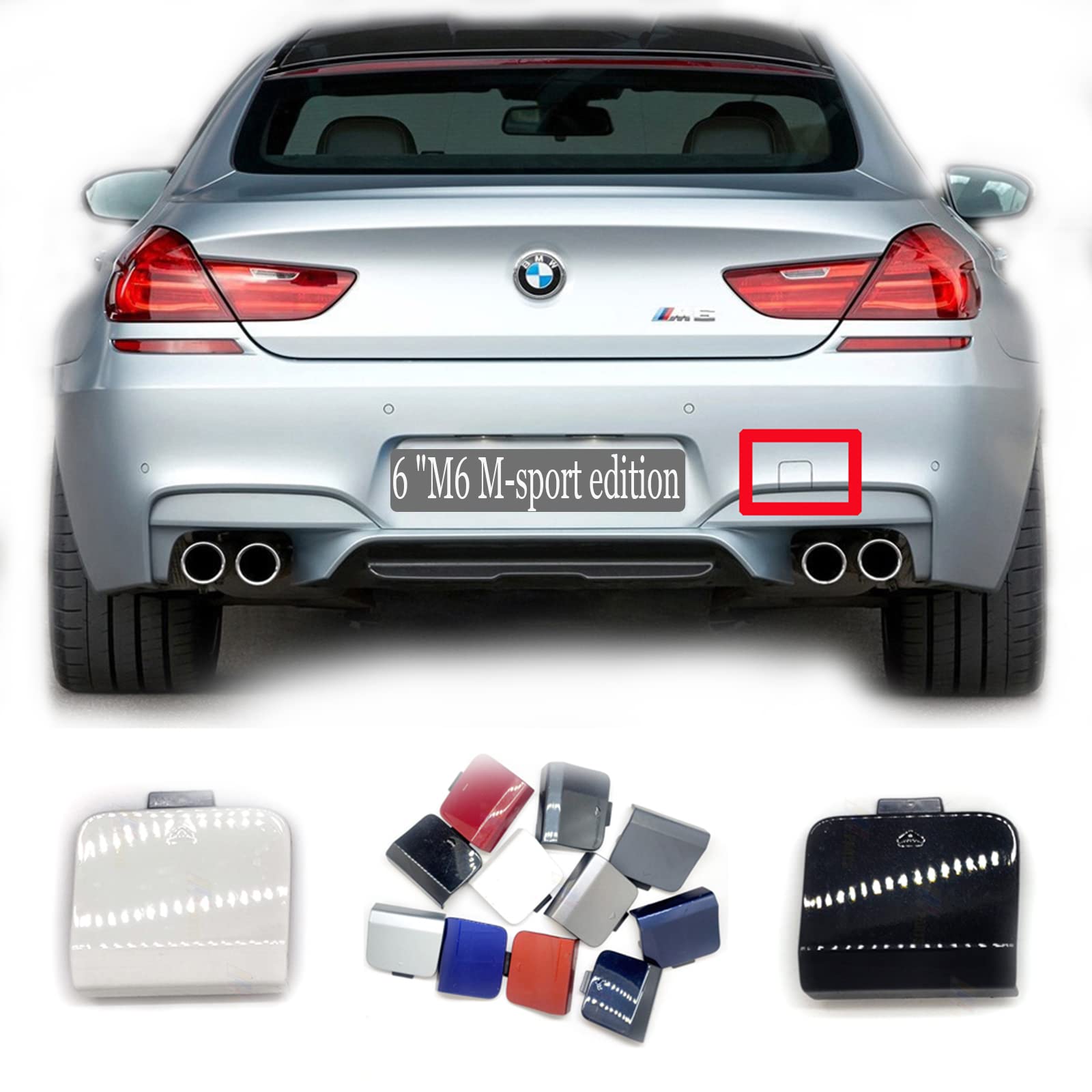 Amazon.co.jp: Trimla リア牽引カバー 11-18 BMW M6 & 6シリーズ F06